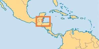 Belize localizare pe harta lumii