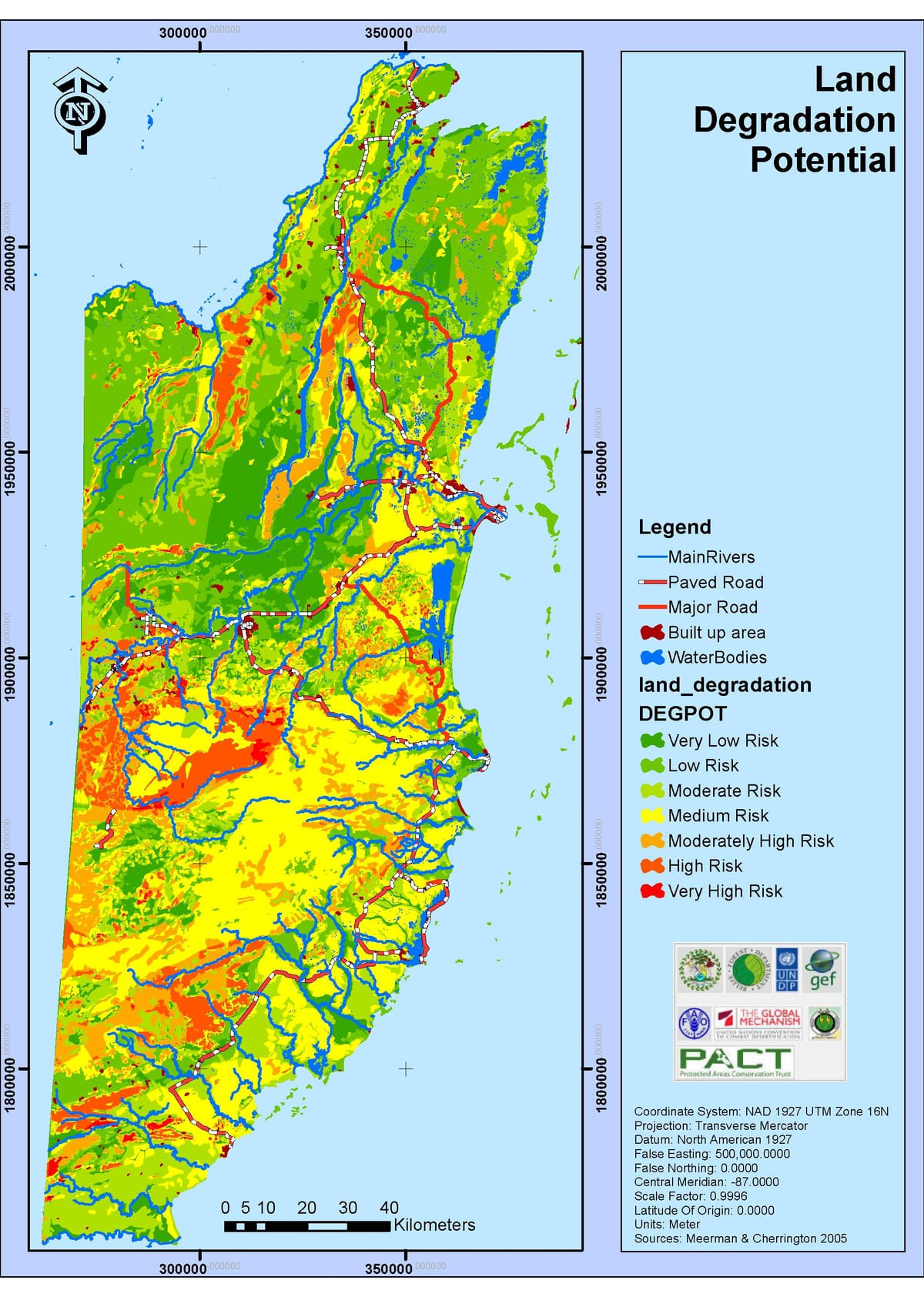 Harta Belize climatice