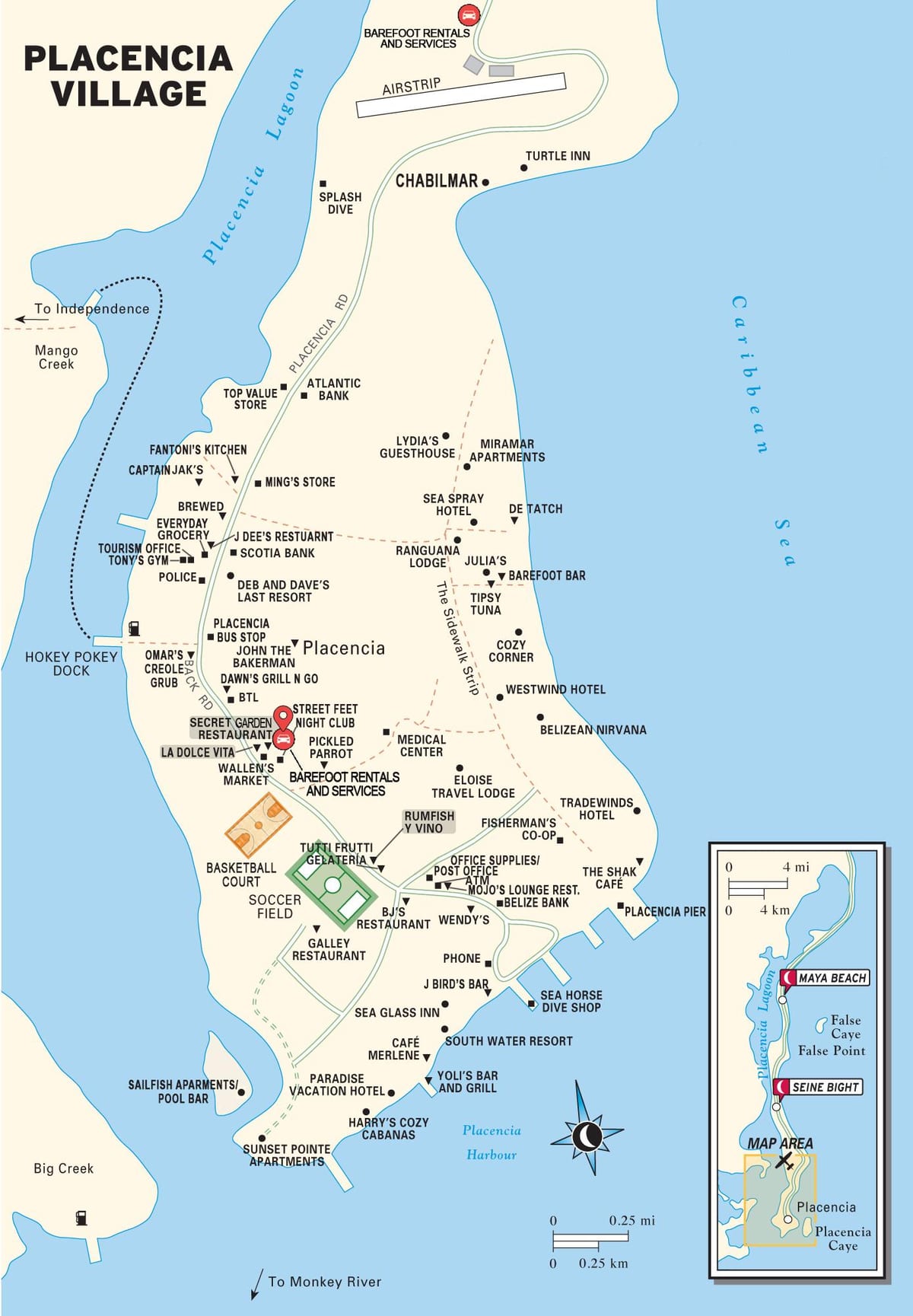 harta placencia sat Belize