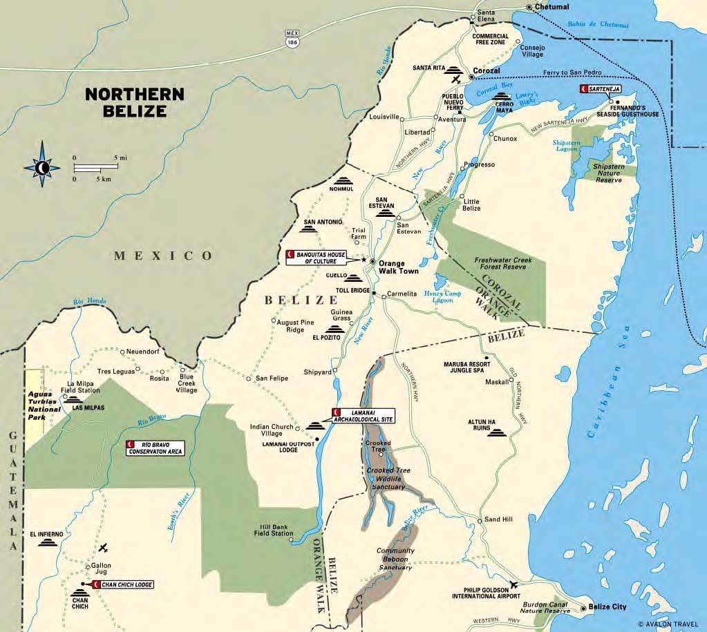 Harta sibun râul Belize