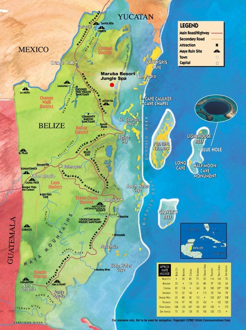 Harta de tutun caye Belize