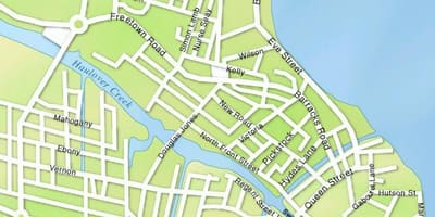 Harta Belize city străzi