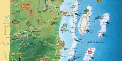 Belize port hartă