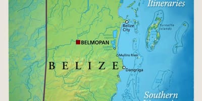 Harta de navigatie Belize