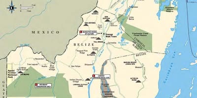 Harta sibun râul Belize